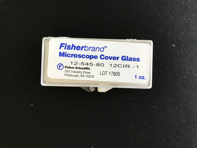 Fisherbrand 盖玻片 耐腐 硼硅酸玻璃 矩形盖玻片 12-545F