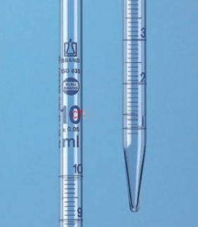 德国普兰德A级刻度移液管-部分排液(蓝色刻度)BR27725