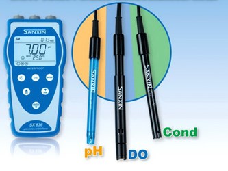 上海三信SX8系列便携式防水ph计SX811