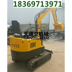 地基挖坑机农用1吨微型挖坑机 TDLW-10履带式小型挖掘机 挖掘机