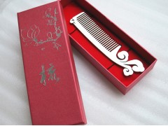 防静电钛合金梳子 祥云款钛梳子 纯钛金属梳 钛礼品梳
