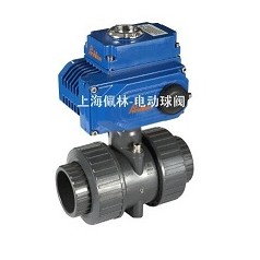 PVC电动双由令活接球阀，Q961F双由令电动球阀