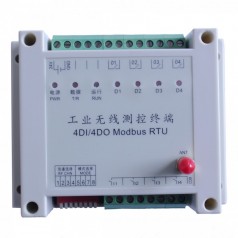 4路开关量采集器 无线IO modbus 无线接收发射器