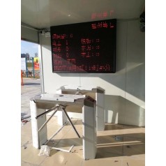 纯304不锈钢桥式三辊闸智能刷卡三滚闸工地LED抓拍门禁三棍闸