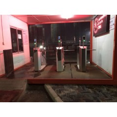 热销智能桥式三辊闸 工地人行通道闸机 led屏门禁 刷卡指纹滚闸