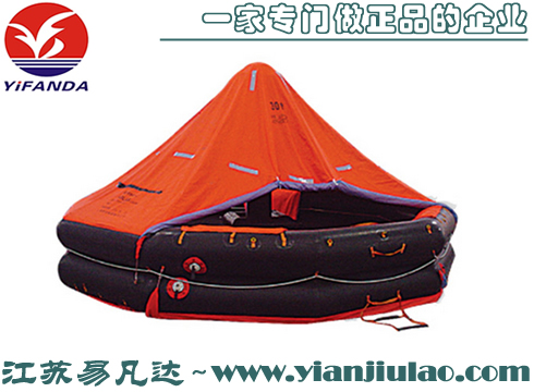 KHR型带顶蓬两面可用气胀救生筏
