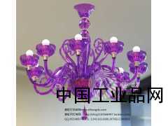 现代时尚中式简约LED餐厅吊灯 紫虹灯饰