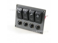 劲弘电子游艇快艇汽车房车 4组水转印开关控制面板