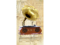 优迪声留声机 YM-102意大利色 桌式留声机 仿古留声机