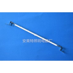 反射另 半热量半镀白加热管——安美特定制铁片头半镀白灯管