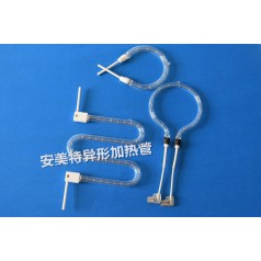 磨砂八角丝环形★★U型红外石英电炉丝电加热管★（安美特保证寿命）