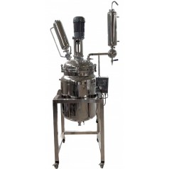 双层不锈钢反应釜实验室小型高温高压蒸馏真空反应器