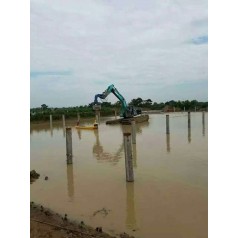 光伏电站打孔、打光伏孔、光伏发电打桩安装