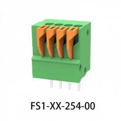 F5001-2.54 DG/KF141V/R-2.54MM 双排弹簧式接线端子
