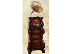 优迪声 YM-688立式复古留声机 复古涡轮大唱臂