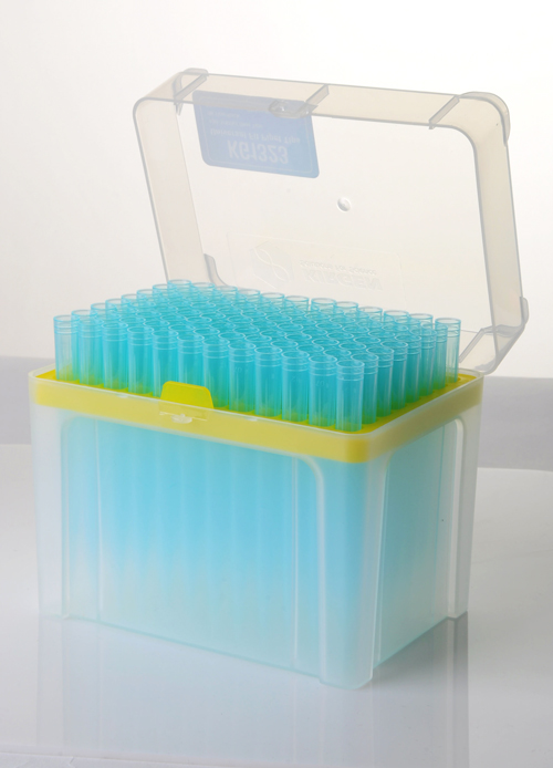 100-1000ul移液器吸嘴，蓝色，盒装灭菌