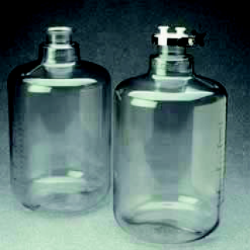 Nalgene耐洁 卫生细口大瓶 聚碳酸酯材质 透明 无螺纹 2261-0050