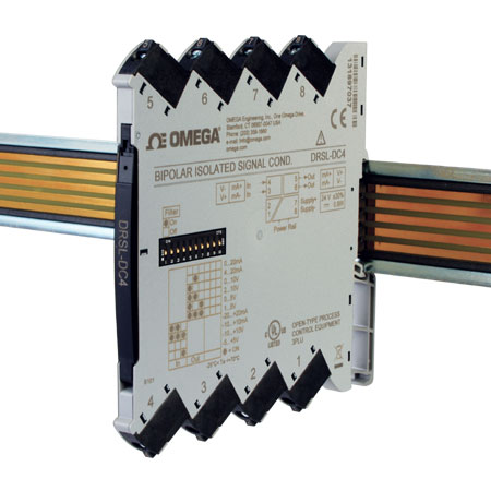 DRSL-DC4过程信号用双极隔离式DIN轨道信号调节器OMEGA欧米茄