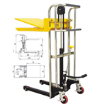 国产PS系列行李堆高车|手动液压堆高车特点|平板轻型堆高车技术参数