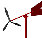 金属风速风向标